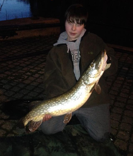 Jordan-Lee Mortlock 22lb 3oz River Wensum Pike