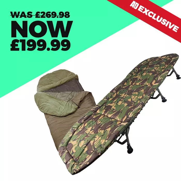 Trakker DPM Superlite Bed + Advanta CX4 Sleeping Bag - Thursday Focus