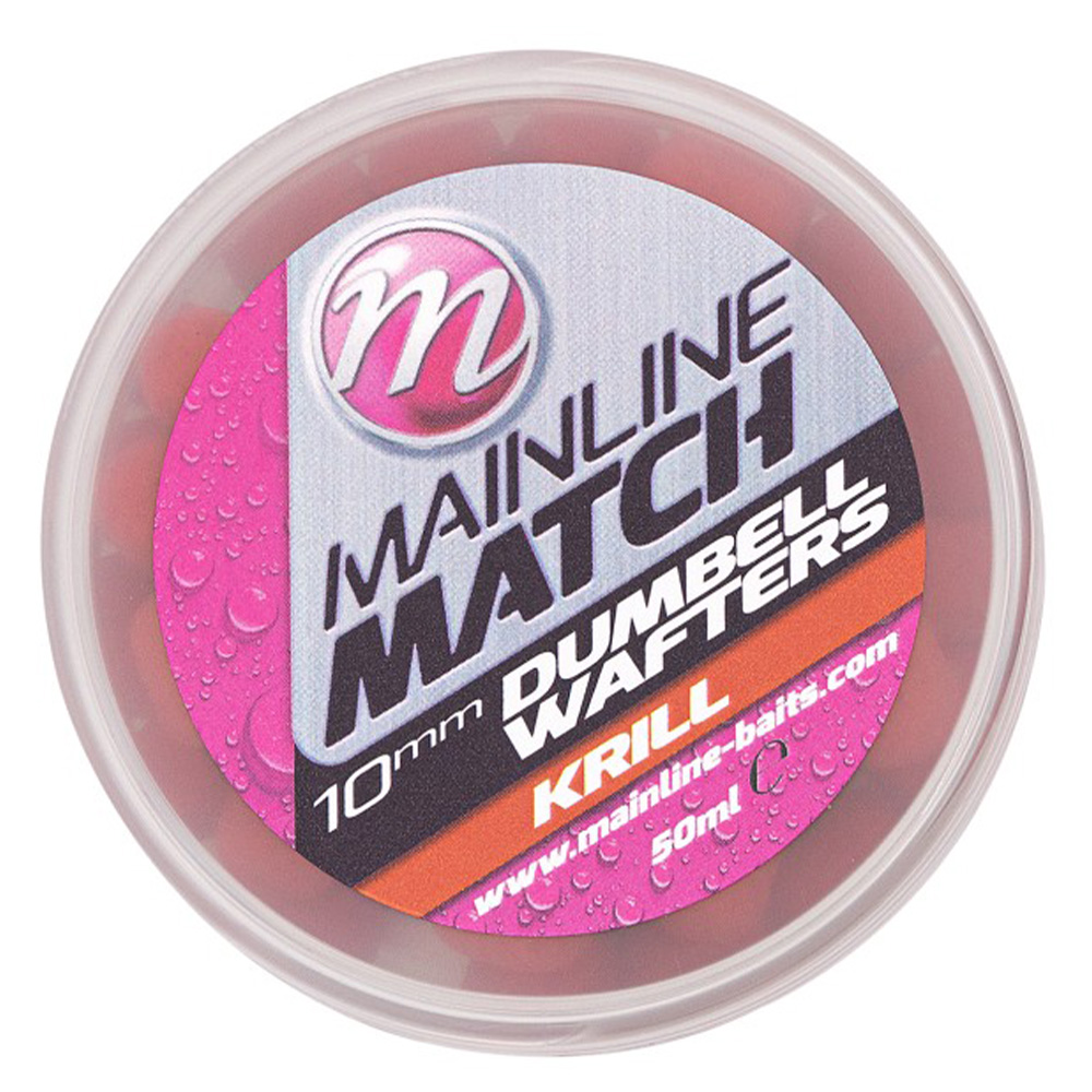 Mainline Match Dumbell Wafters Red Krill 10mm