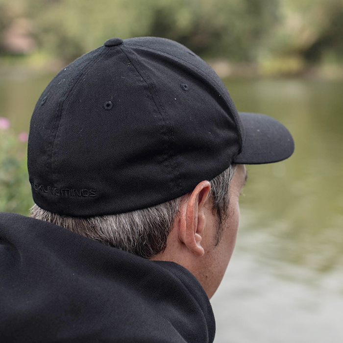 Tackling Minds Ultra Black Fishing Cap In Use 5