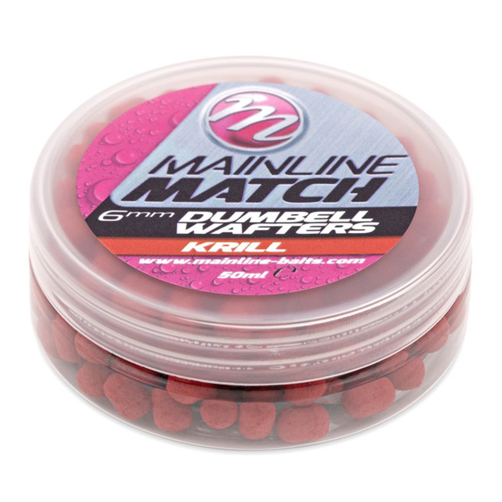 Mainline Match Dumbell Wafters Red Krill 6mm 1