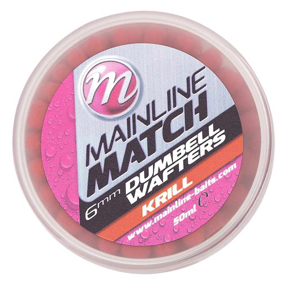 Mainline Match Dumbell Wafters Red Krill 6mm