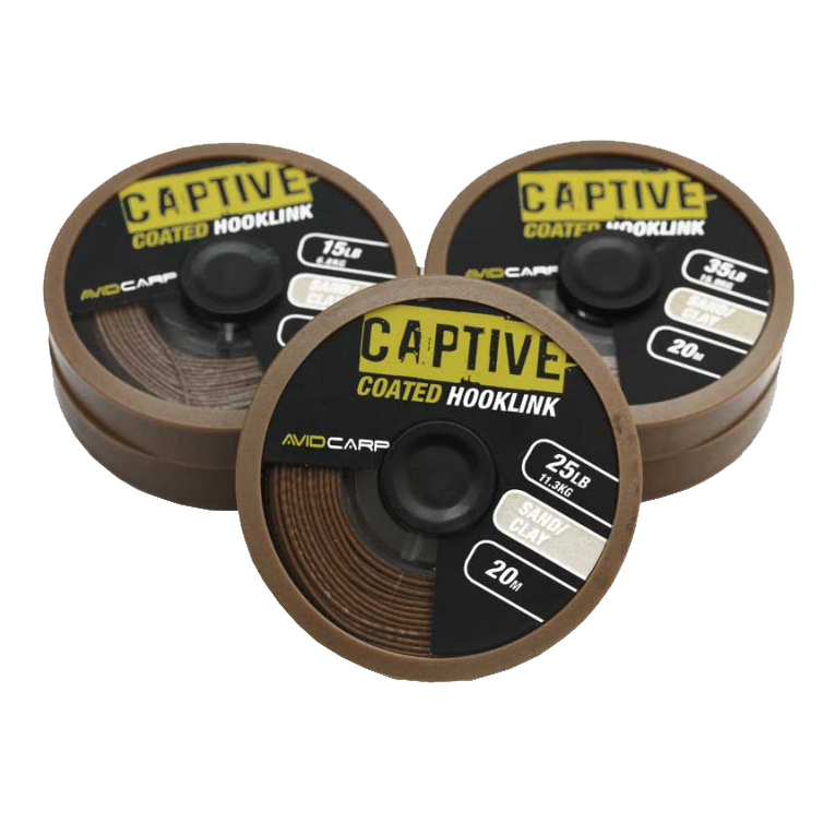 Avid Carp Captive Coated Hooklink Sand / Clay