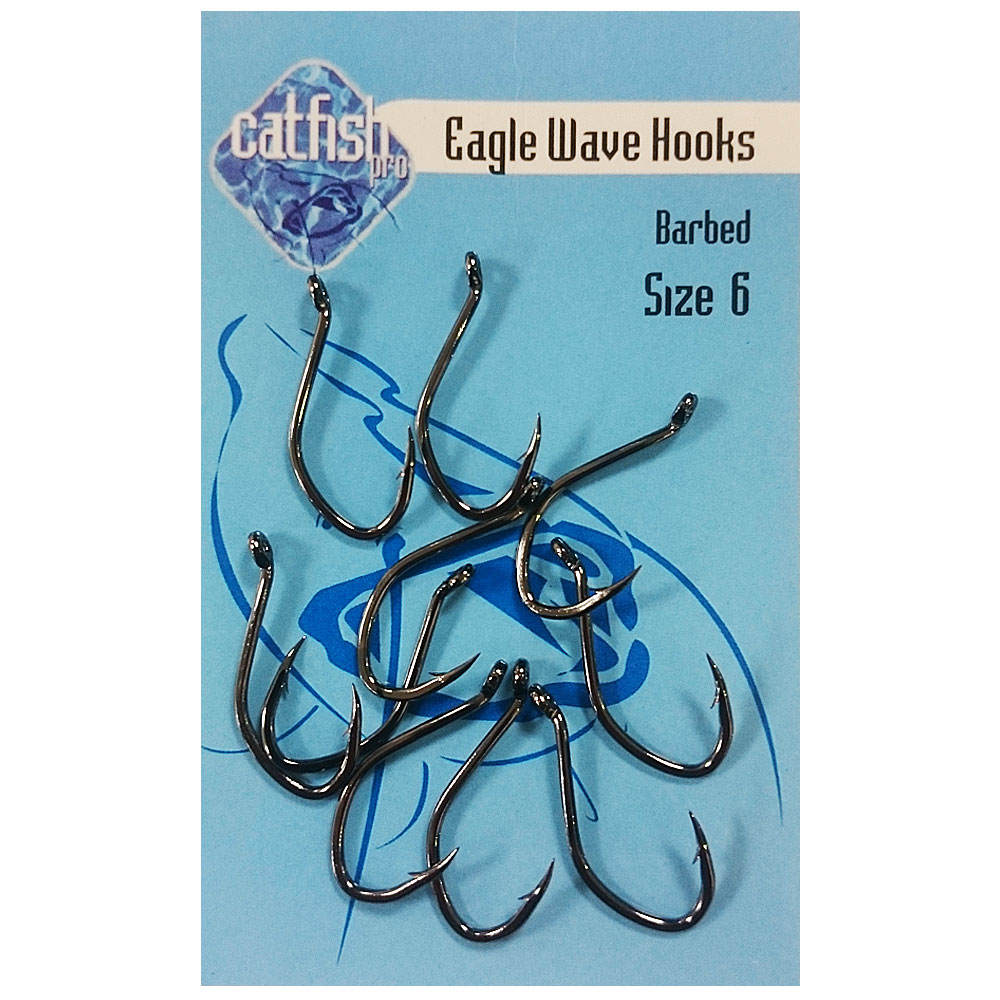 Catfish Pro Eagle Wave Fishing Hook Size 6