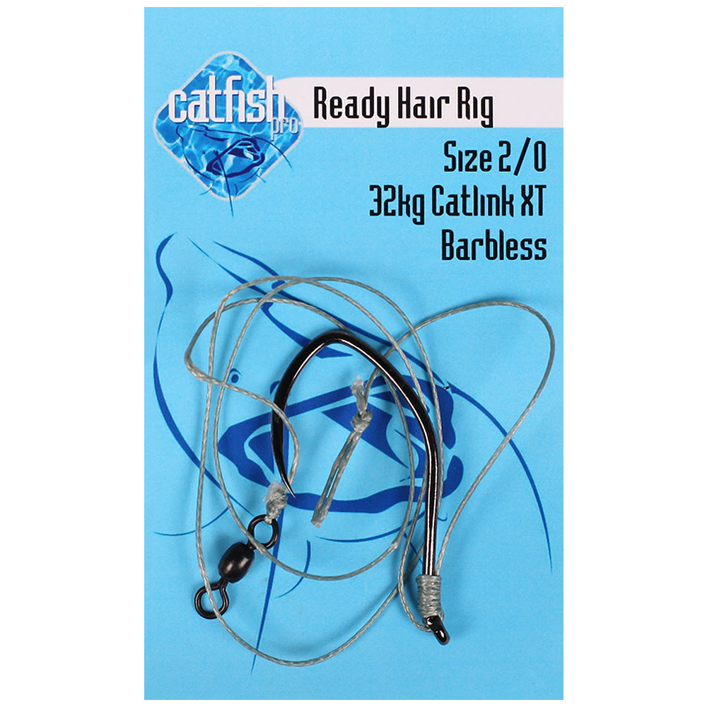 Catfish Pro Ready Hair Rig Size 2/0 Barbless