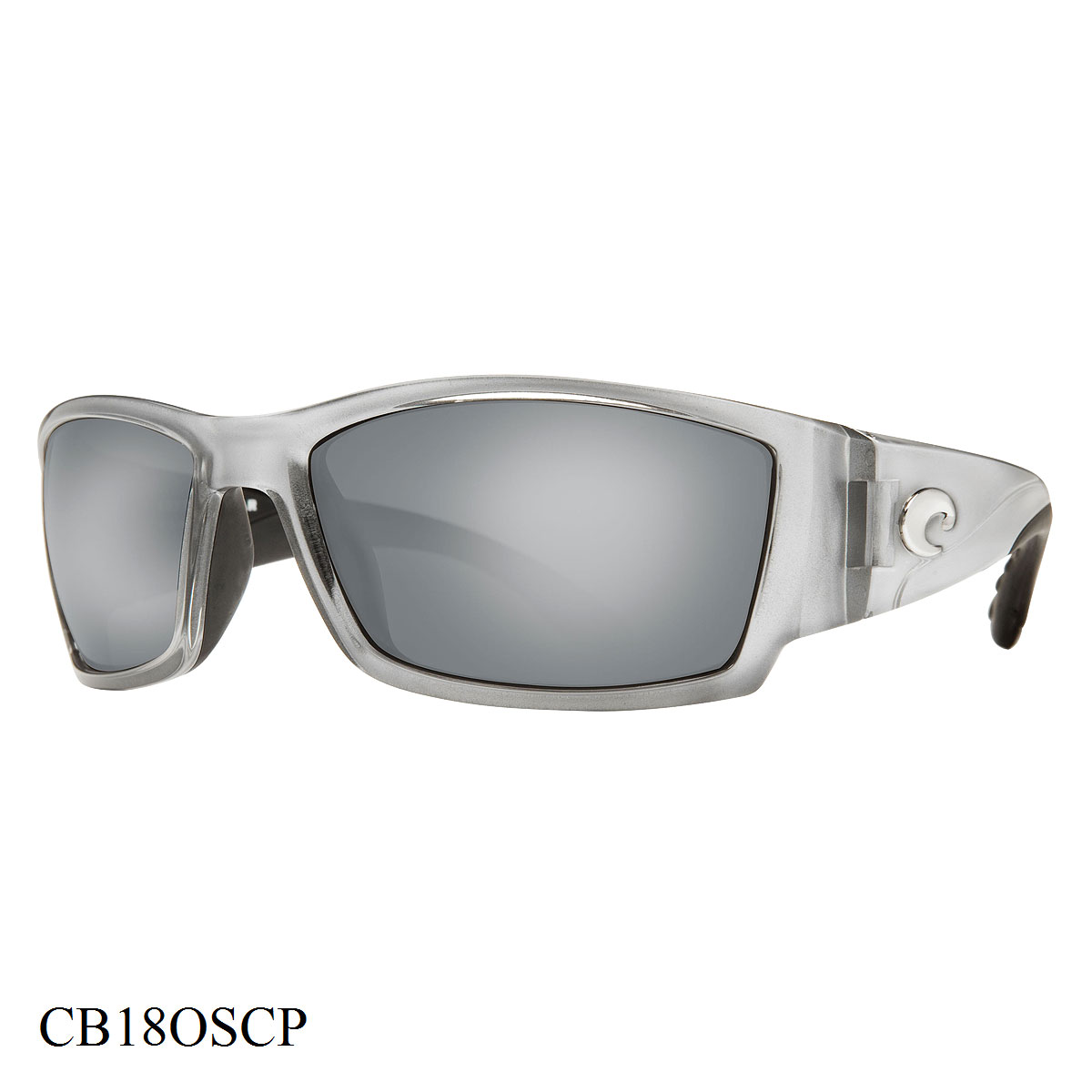 Costa Del Mar Corbina Sunglasses Silver Frame Silver Lenses