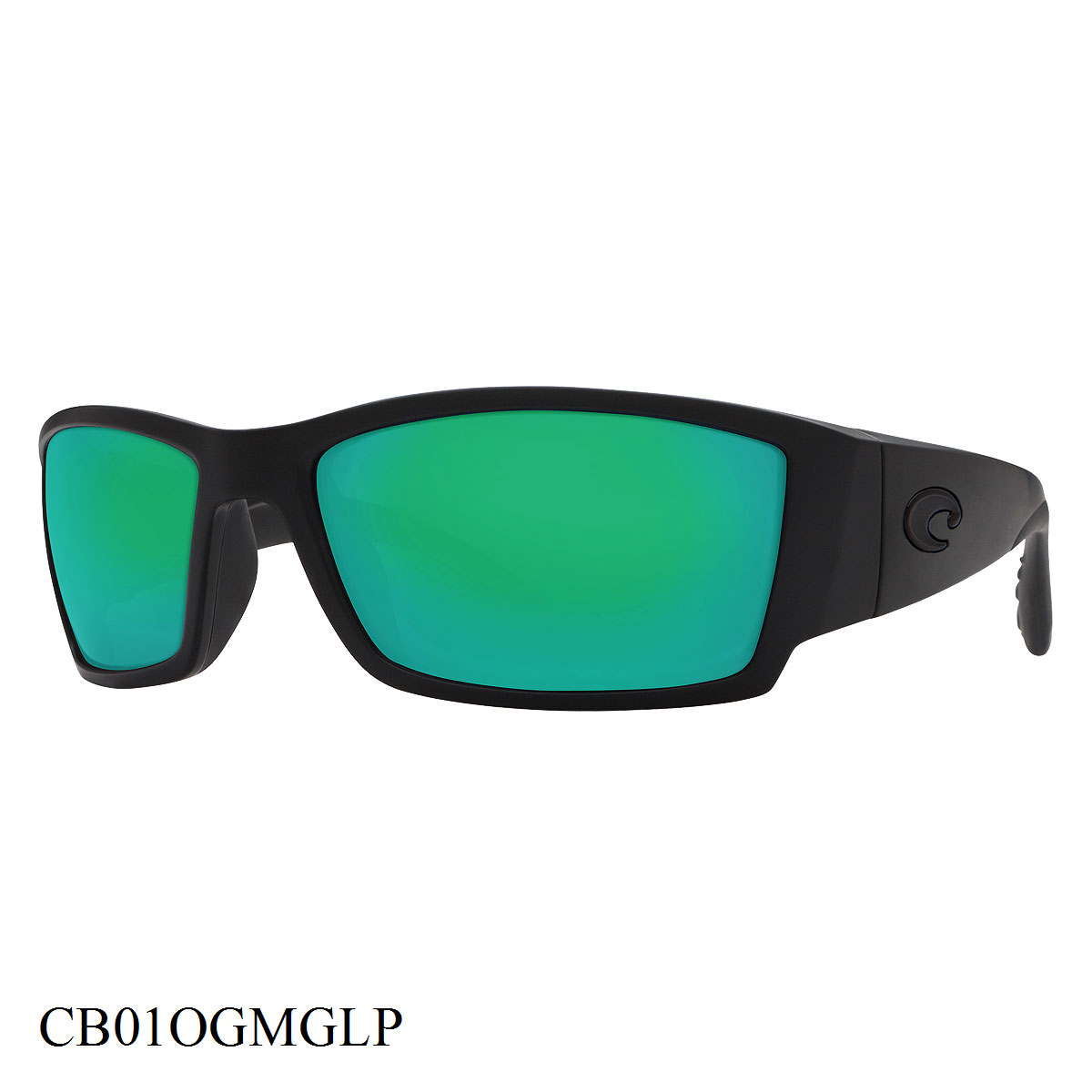 Costa Del Mar Corbina Sunglasses Blackout Frame Green Lenses