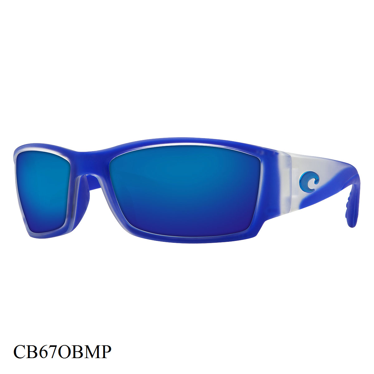 Costa Del Mar Corbina Sunglasses Crystal / Blue Trim Frame Blue Lenses