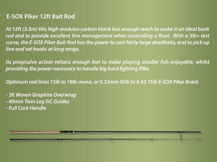 Drennan E-SOX Piker Bait Rod Information