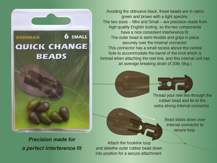 Drennan Quick Change Fishing Beads Information