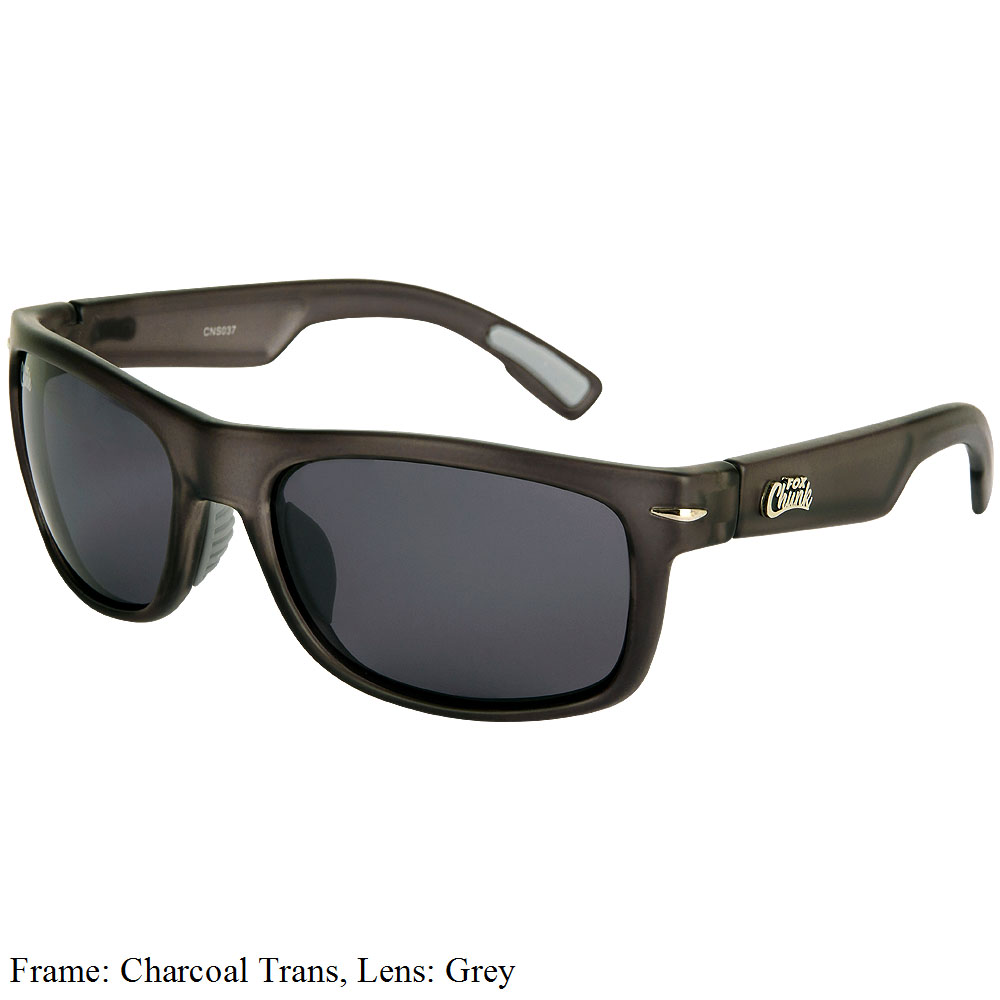 Fox Chunk Avius Sunglasses Charcoal Trans Frame Grey Lenses