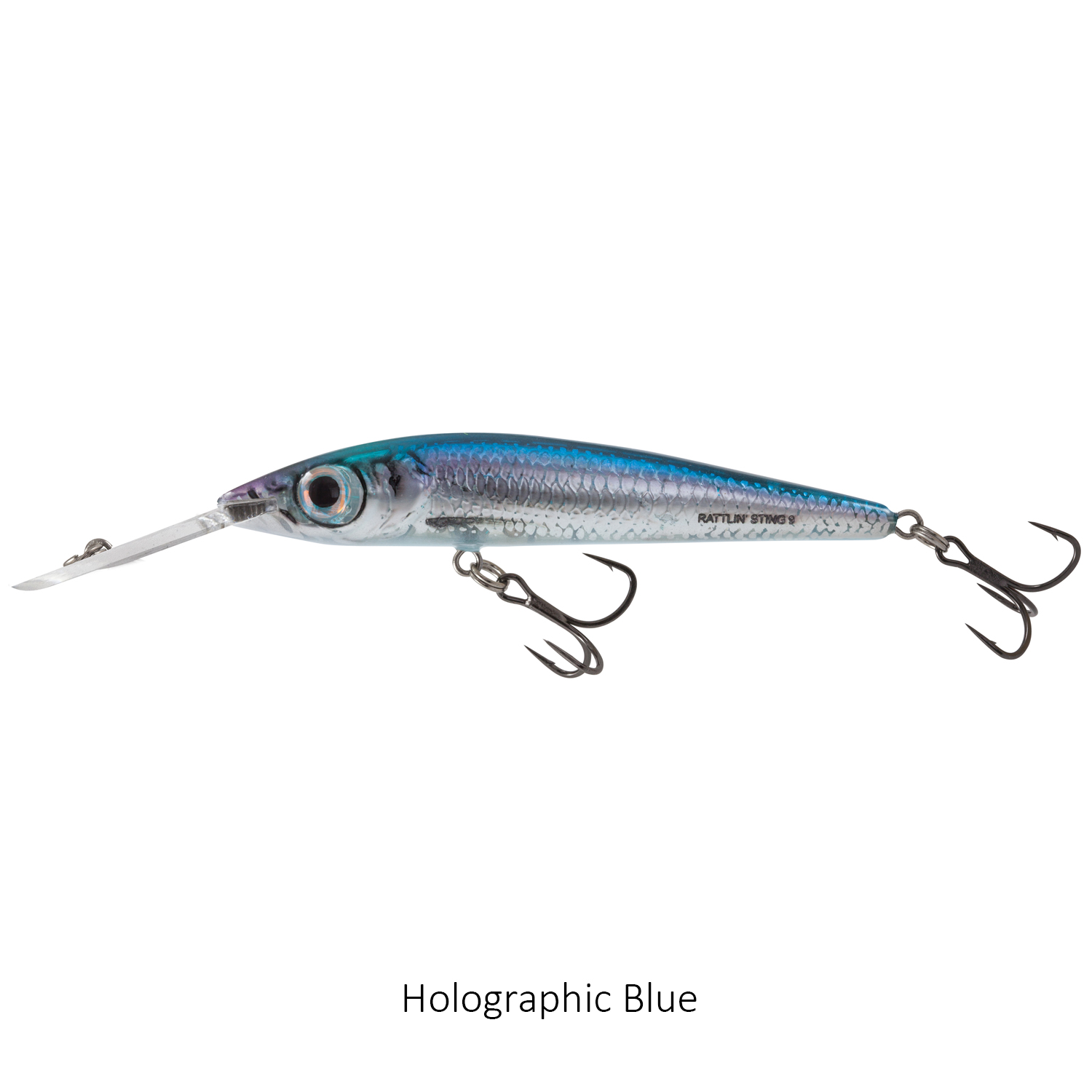 Salmo Rattlin Sting Deep Runner 9cm Lure Holographic Blue