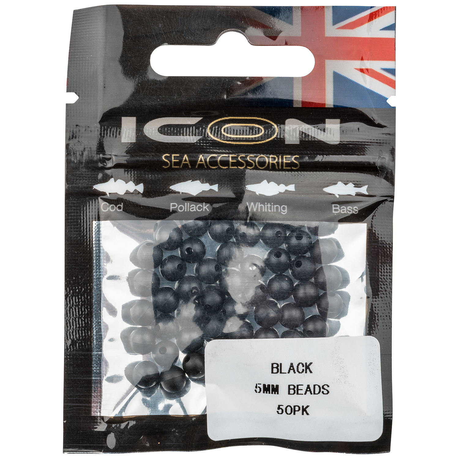 Icon Black Beads 5mm