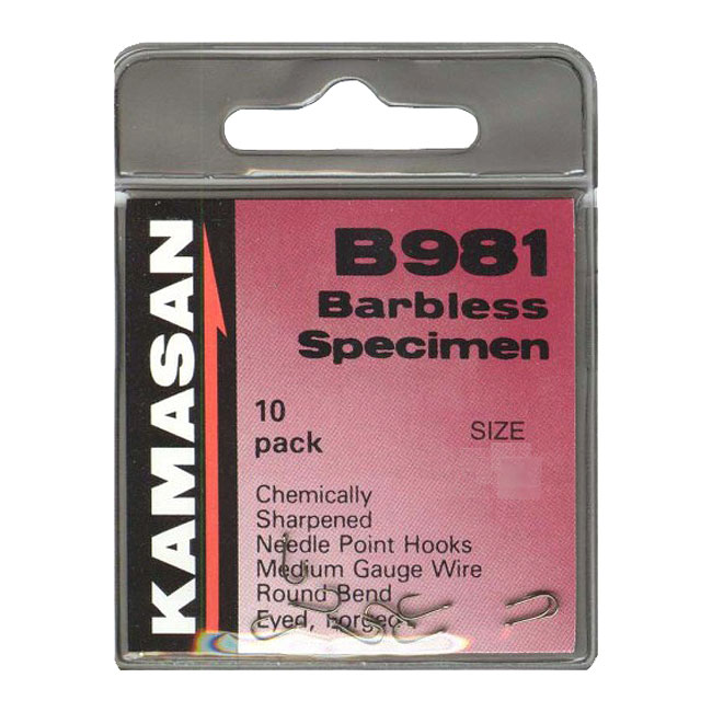 Kamasan B981 Specimen Eyed Fishing Hooks