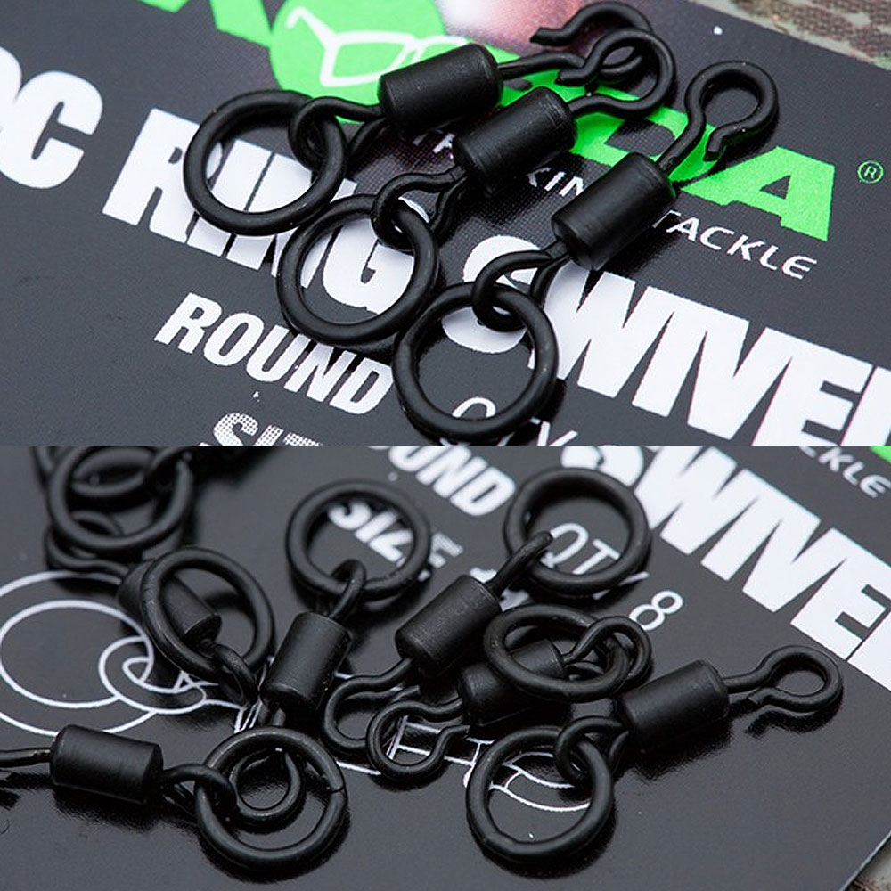 Korda Quick Change Fishing Ring Swivel Round 1