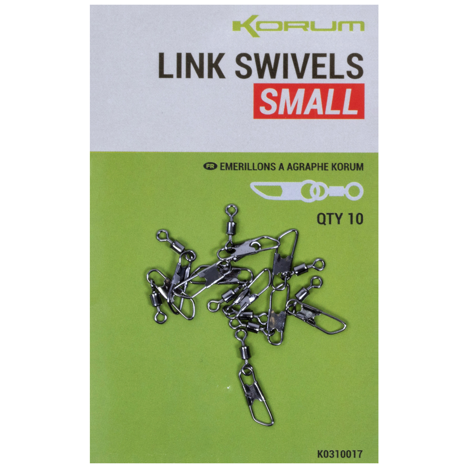 Korum Link Swivels Packaging