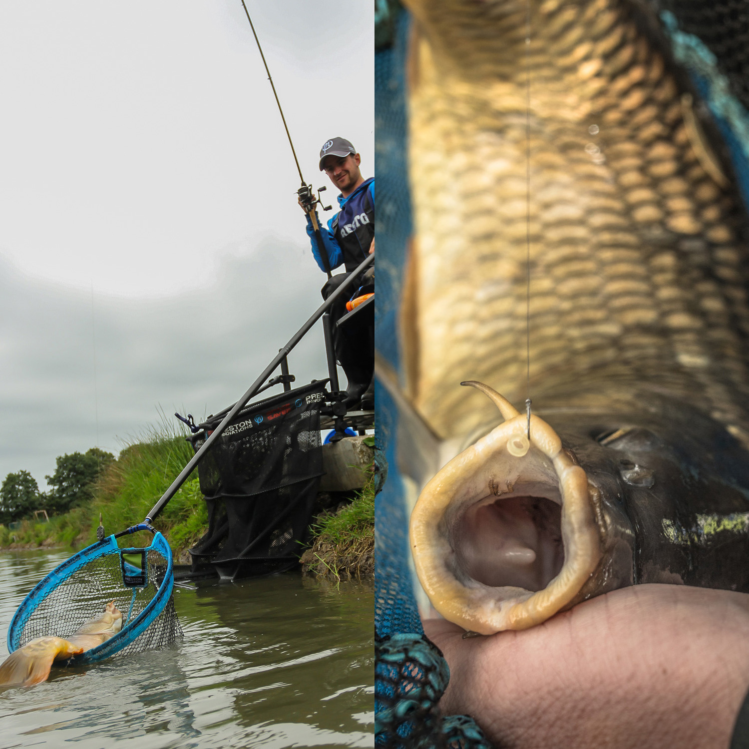 Preston Match Landing Net In Use