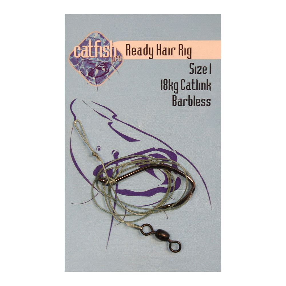 Catfish Pro Ready Made Hair Fishing Rig Size 1 Barbless