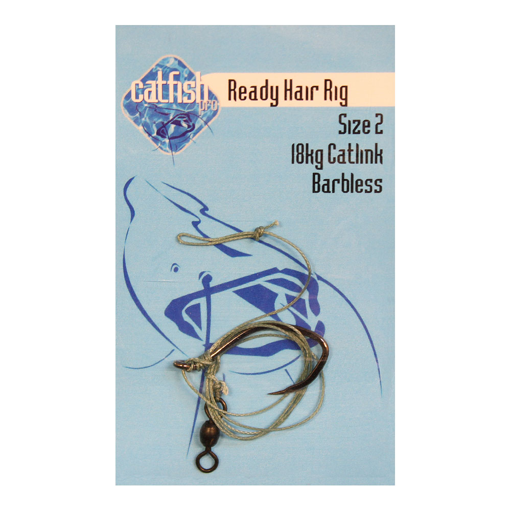 Catfish Pro Ready Made Hair Fishing Rig Size 2 Barbless