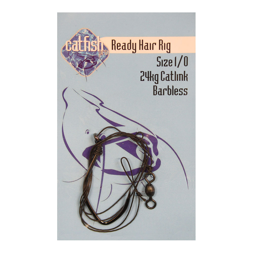 Catfish Pro Ready Made Hair Fishing Rig Size 1/0 Barbless