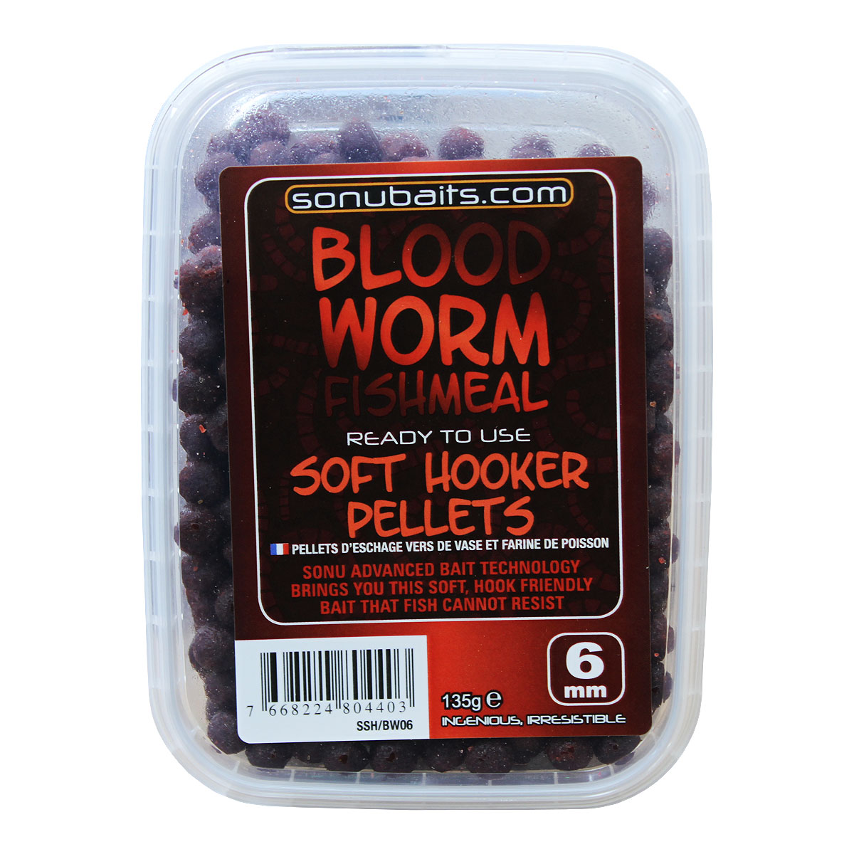 Sonubaits Soft Hooker Pellets Bloodworm And Fishmeal