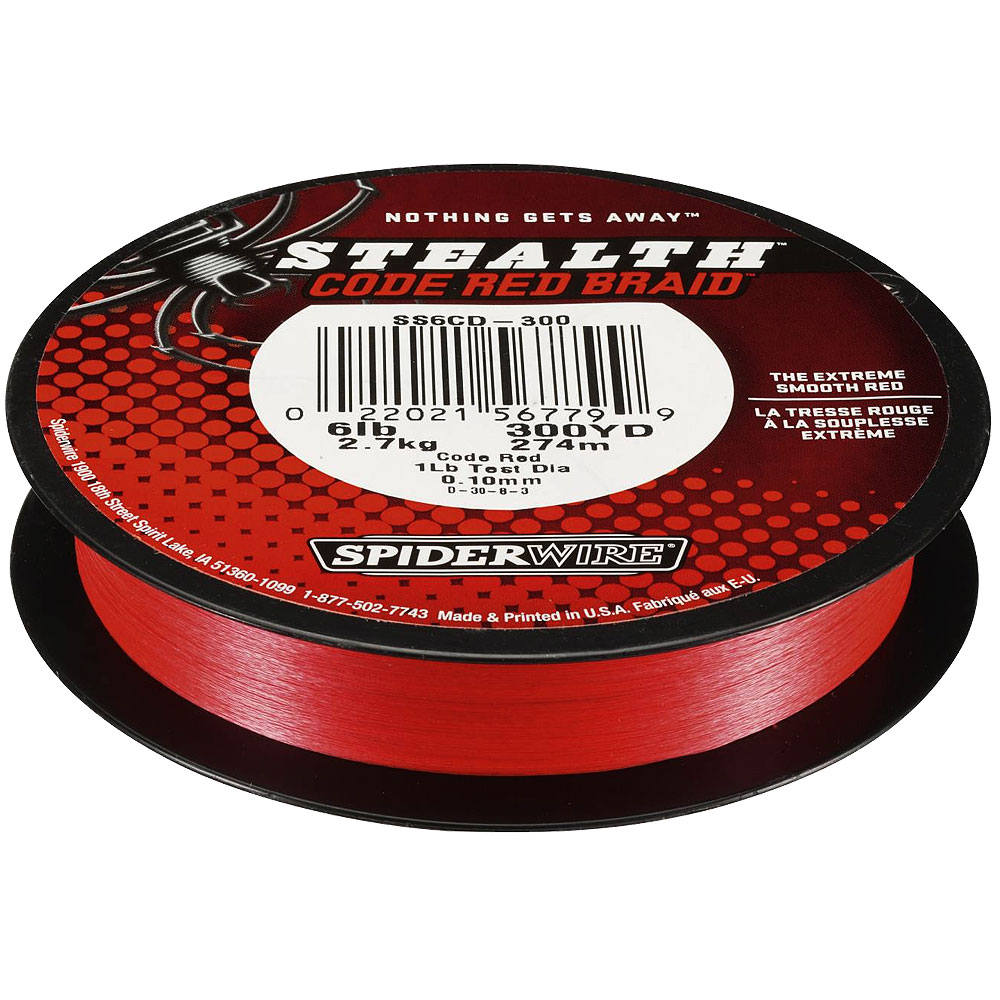 Spiderwire Stealth Code Red Braid Spool