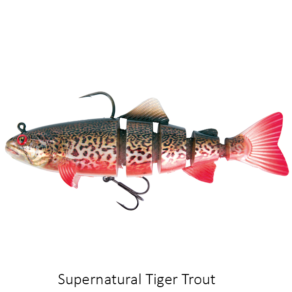 Fox Rage Realistic Replicant Trout Lure Jointed 18cm Supernatural Tiger Trout