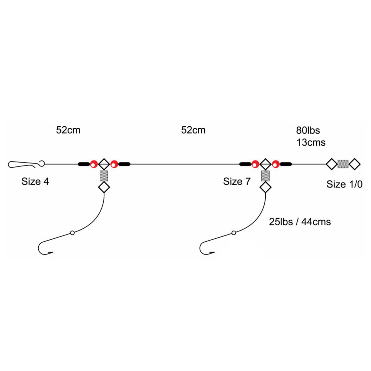 Tronixpro 2 Hook Flapper Rig