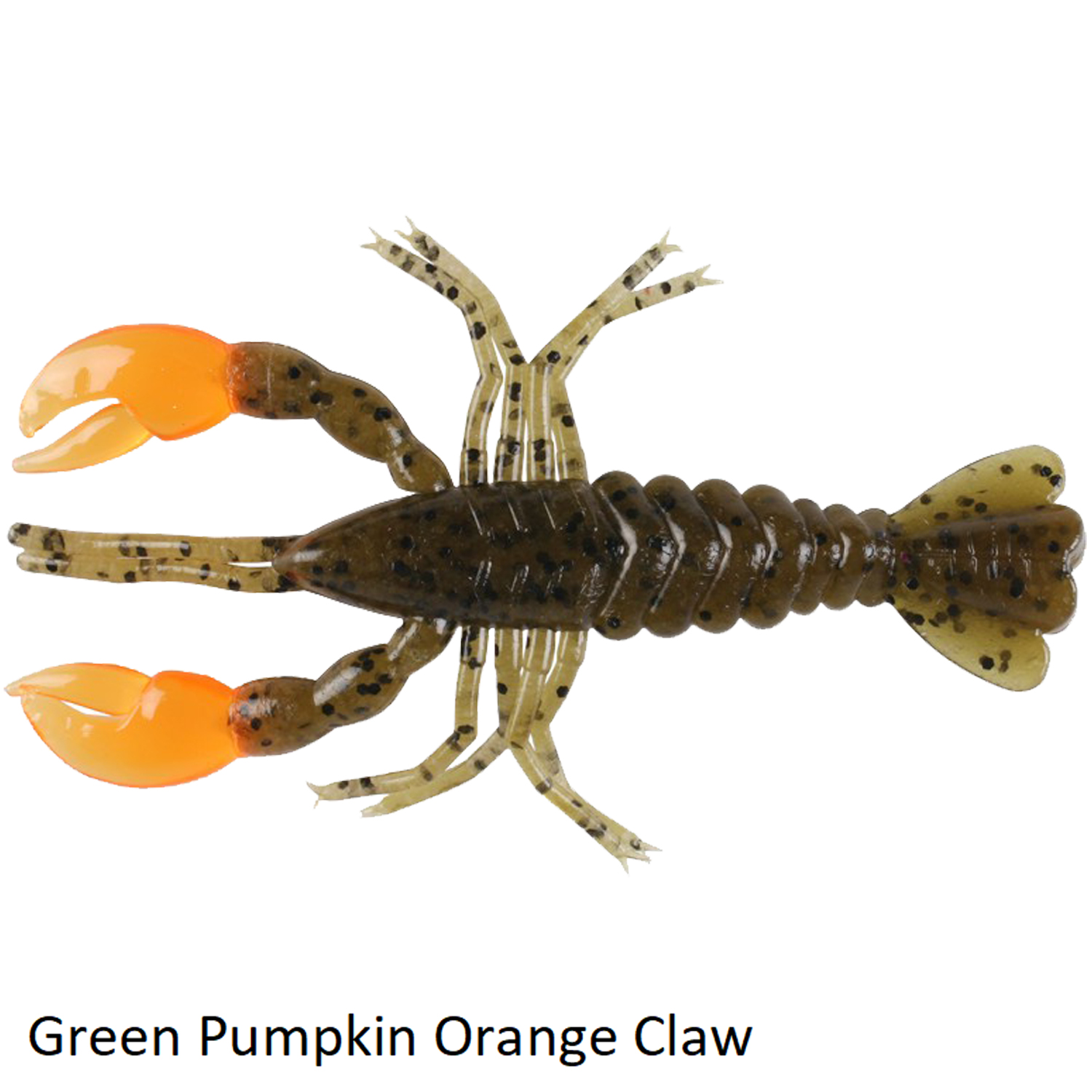 Z-Man CrawdadZ Green Pumpkin Orange Claw