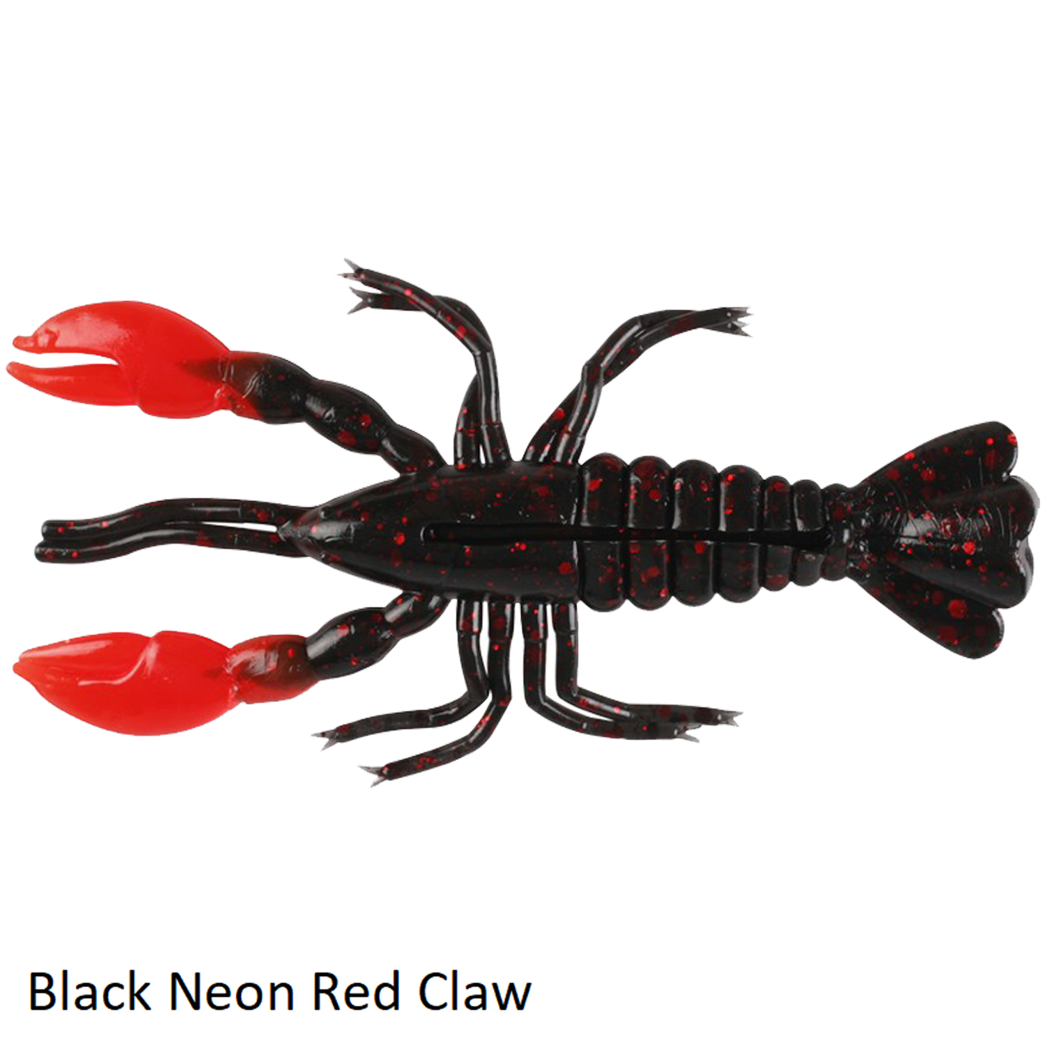 Z-Man CrawdadZ Black Neon Red Claw