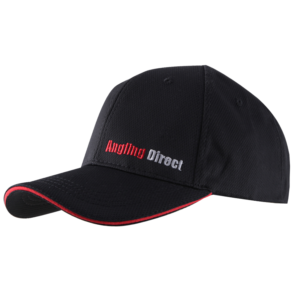 AD Fishing Baseball Caps Black & Red