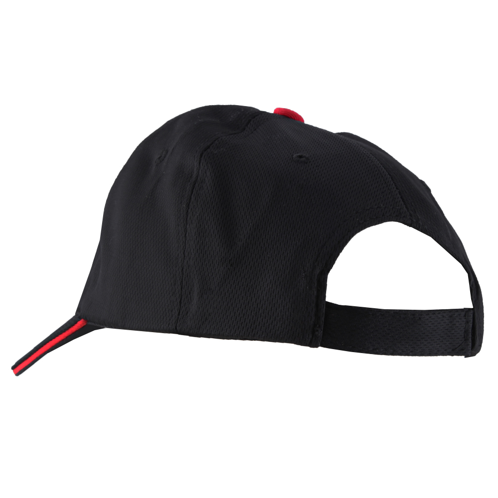 AD Fishing Baseball Caps Black & Red Back