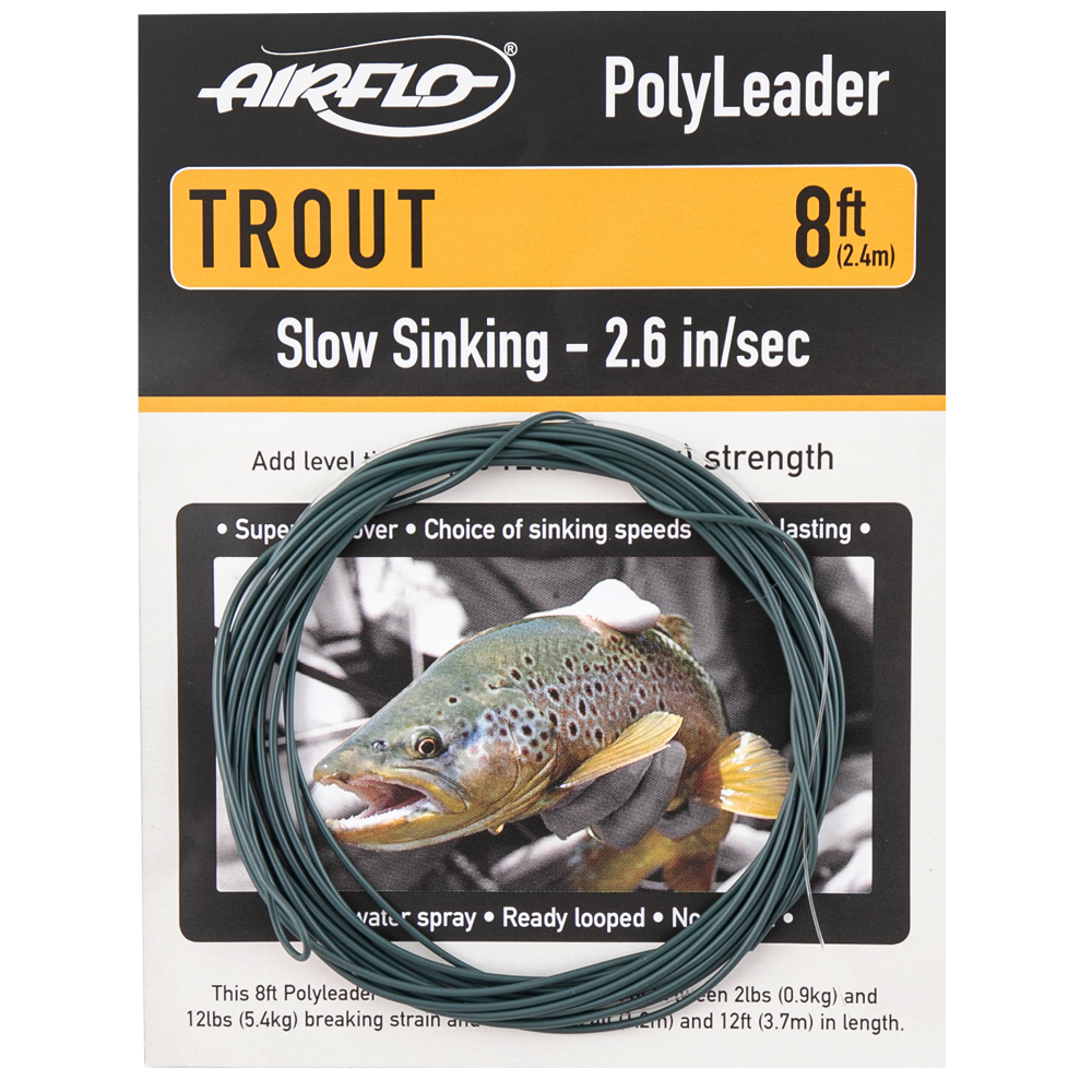 Airflo Poly Leader Trout 8ft Slow Sinking