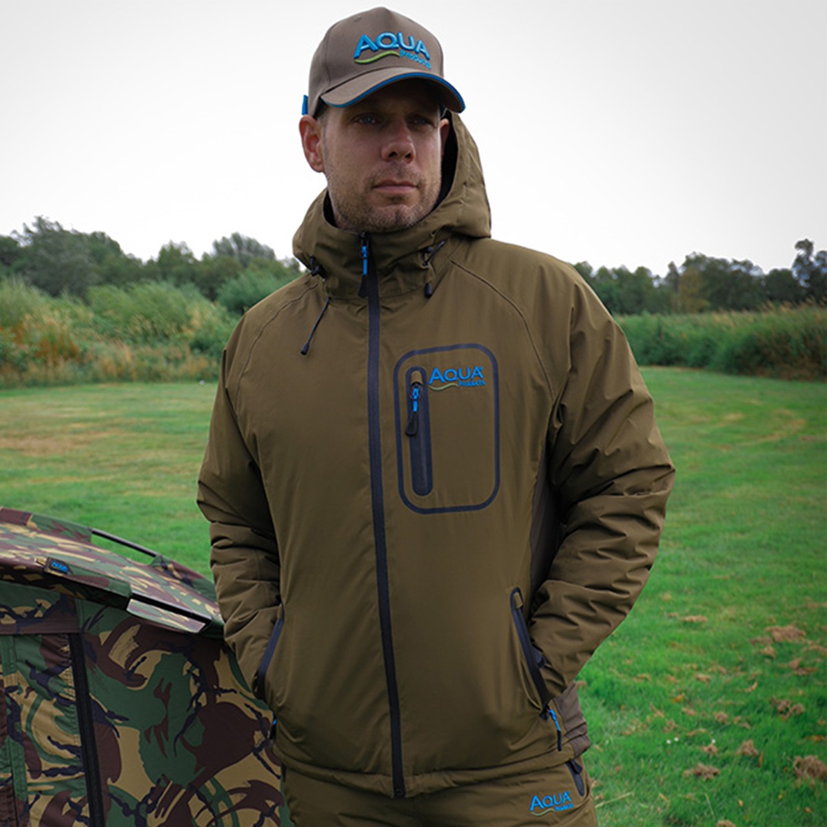 Aqua F12 Thermal Fishing Jacket In Use 1