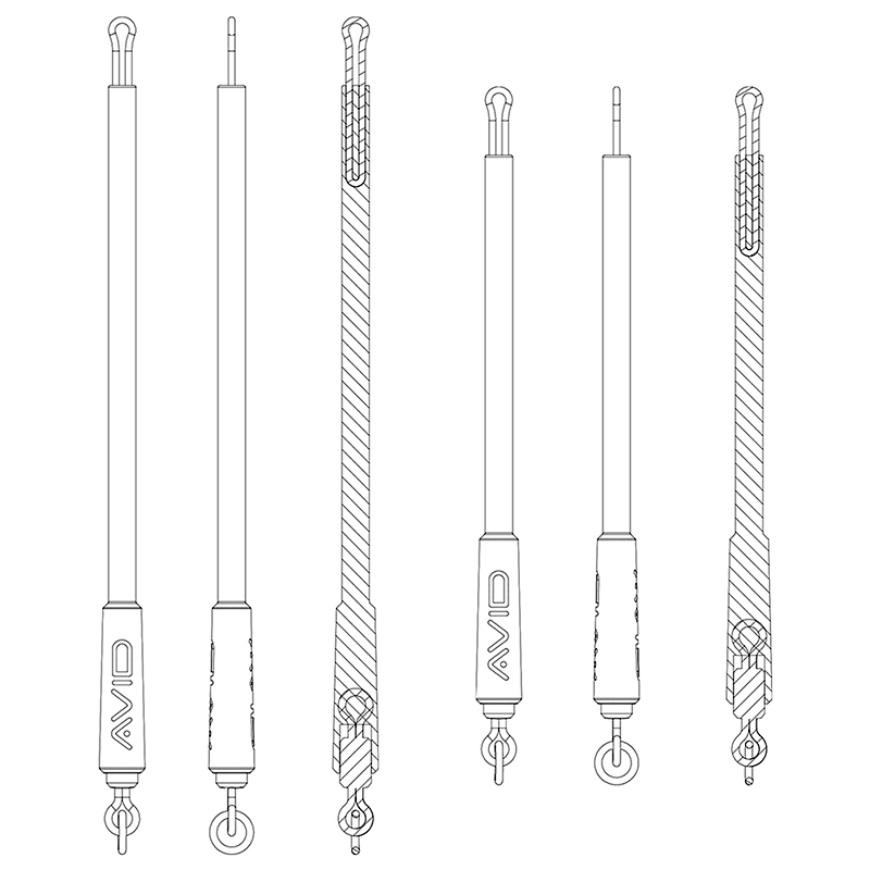 Avid Carp Bag Stem Short & Long Diagram