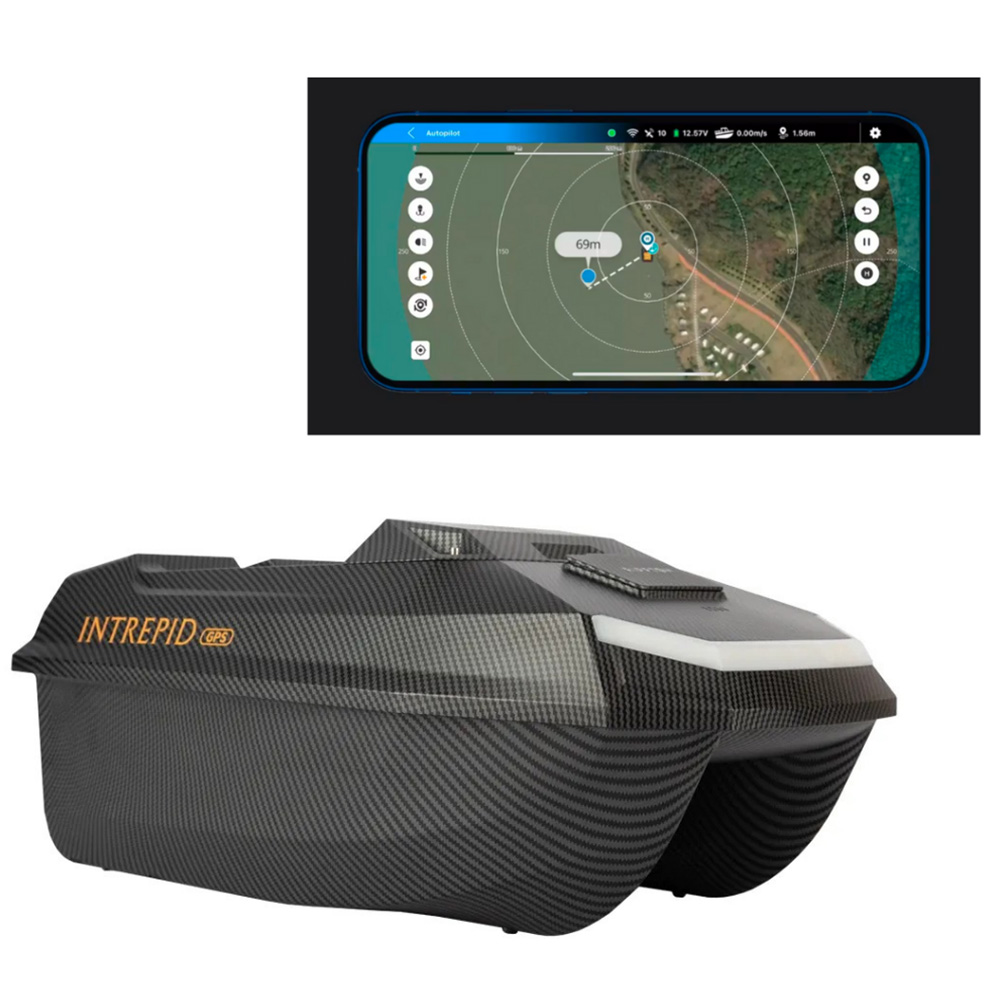 Future Carping Intrepid Bait Boat & GPS - Carbon 1