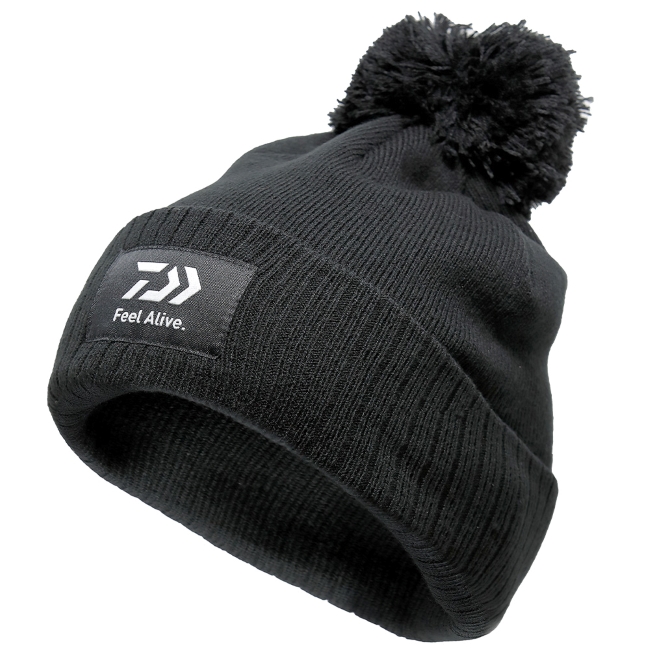 Daiwa Feel Alive Bobble Hat - Black