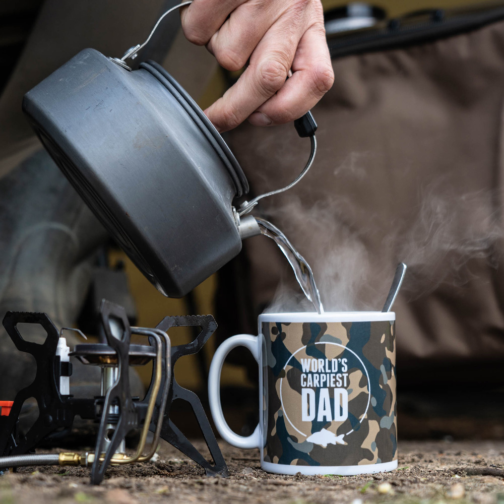 Angling Direct Worlds Carpiest Dad Fishing Mug In Use 4