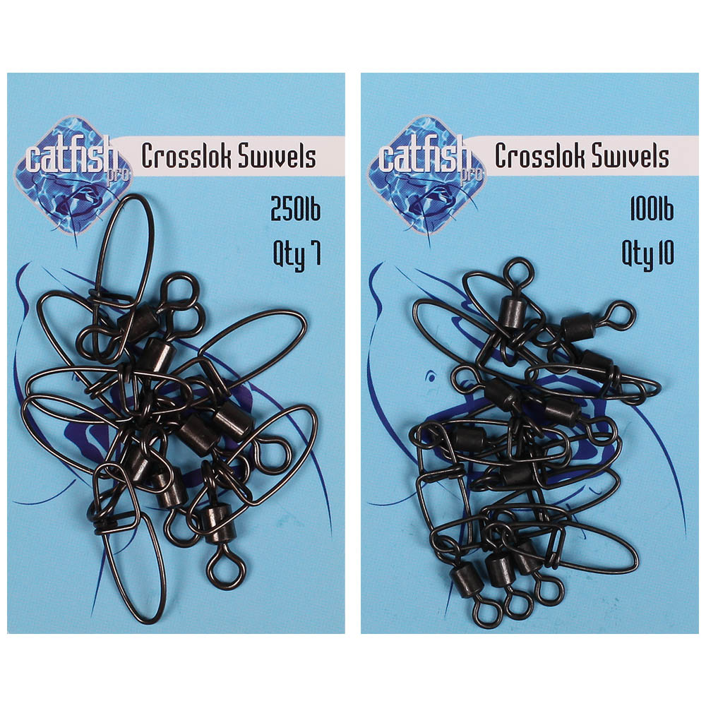 Catfish Pro Cross Lok Swivels Sizes