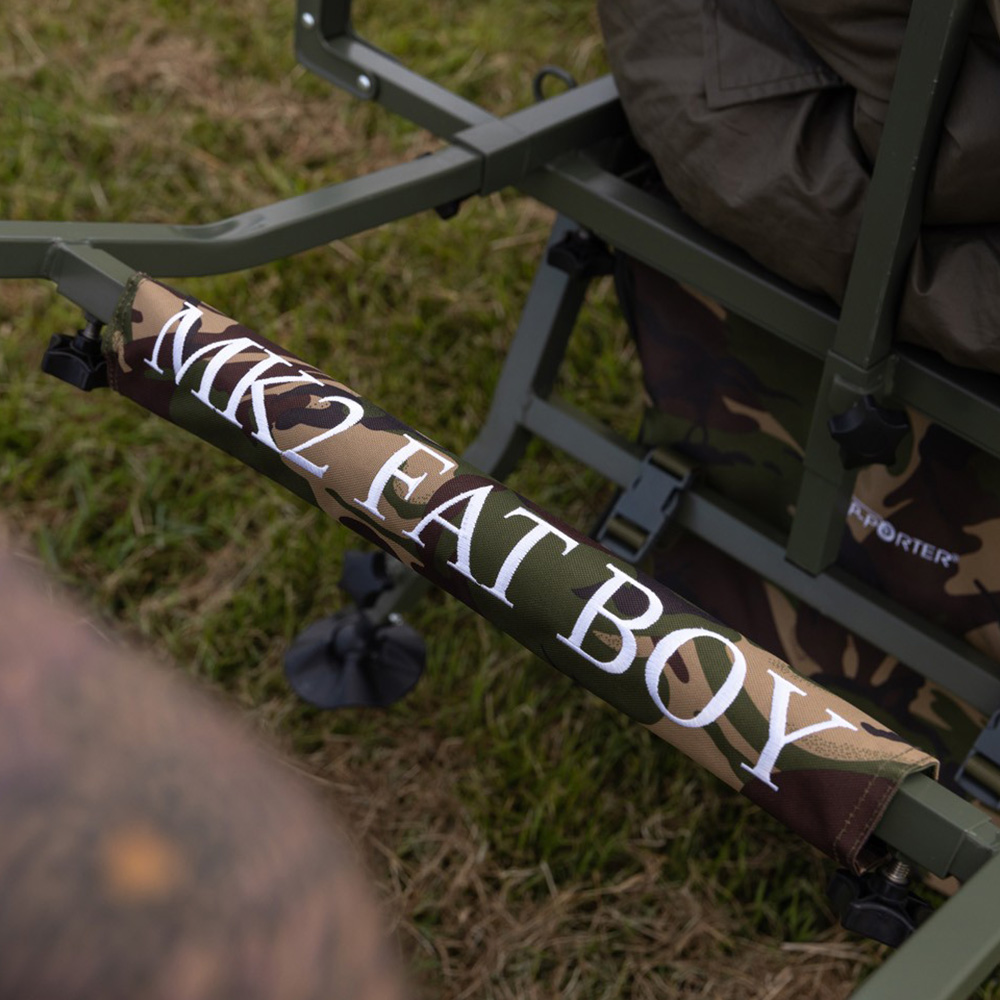 Carp Porter MK2 Fat Boy DPM Fishing Barrow In Use 2