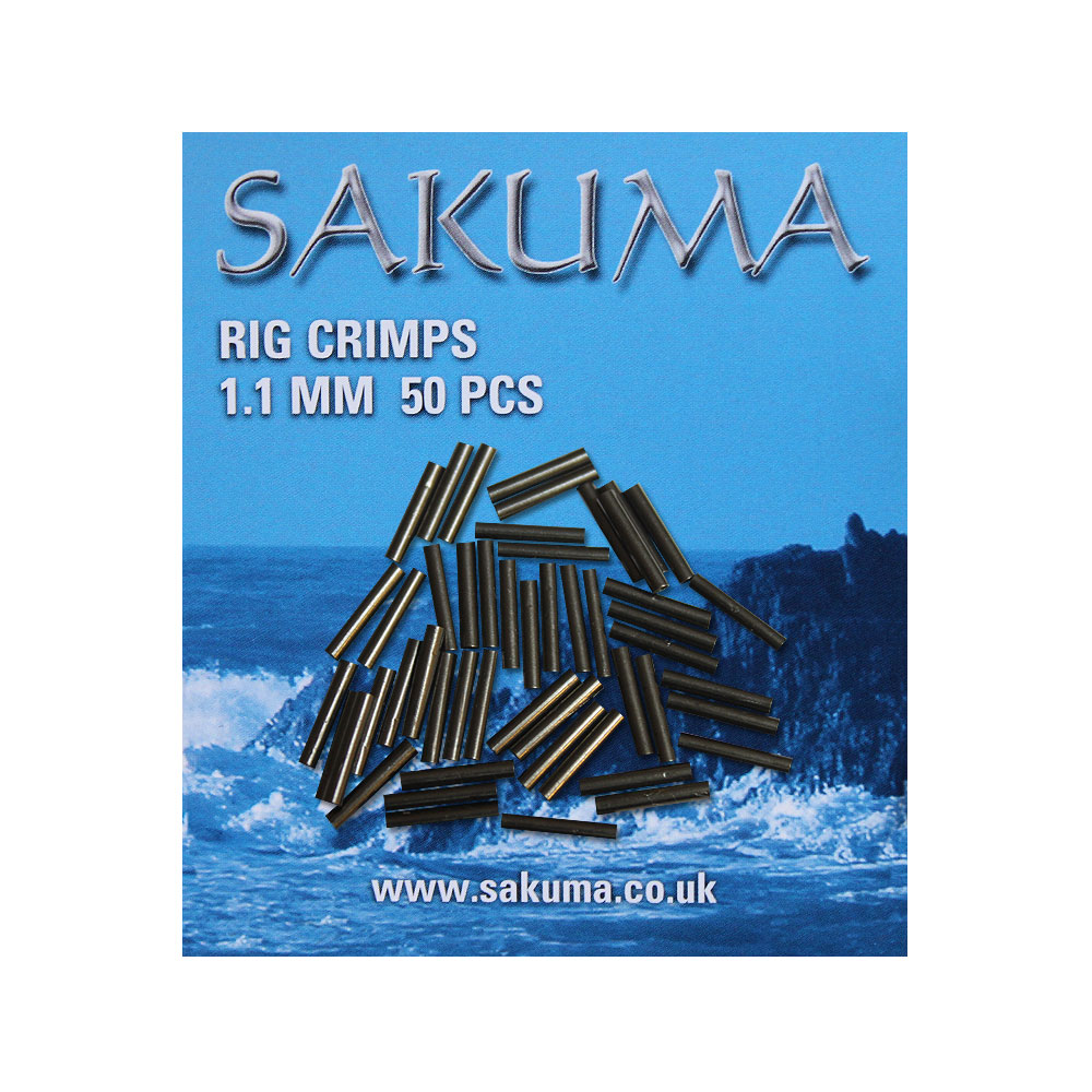 Sakuma Fishing Rig Trace Crimps 1.1mm