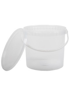 AD Clear Round Bucket & Lid PJET - 11.5L