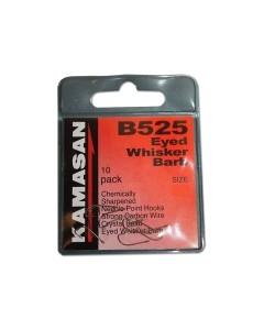 Kamasan B525 Eyed Whisker Barbed Hooks