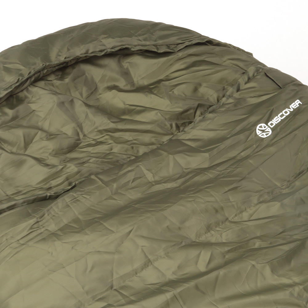 Discover Green Sleeping Bag Close Up 1