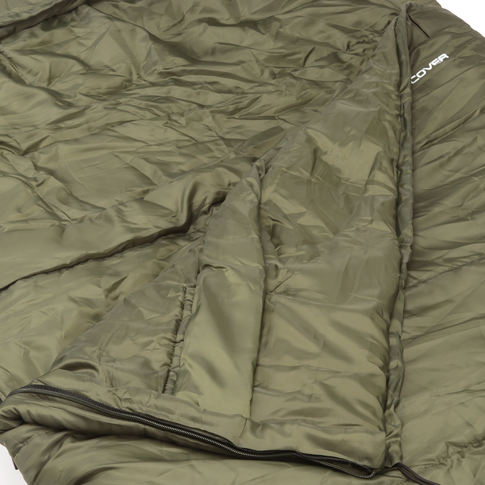 Discover Green Sleeping Bag Close Up 2