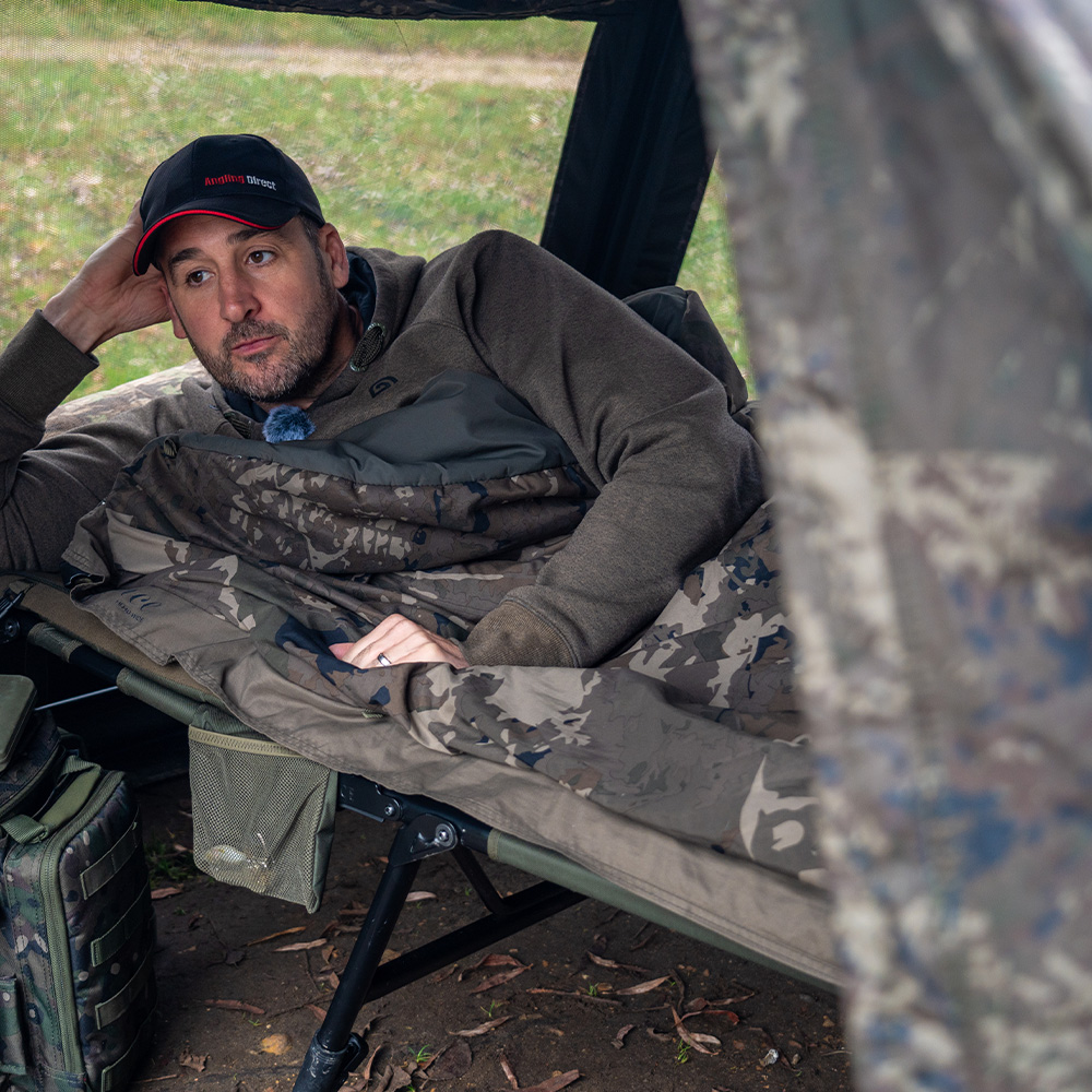 Nash Indulgence Camo HD40 Sleep System In Use 4