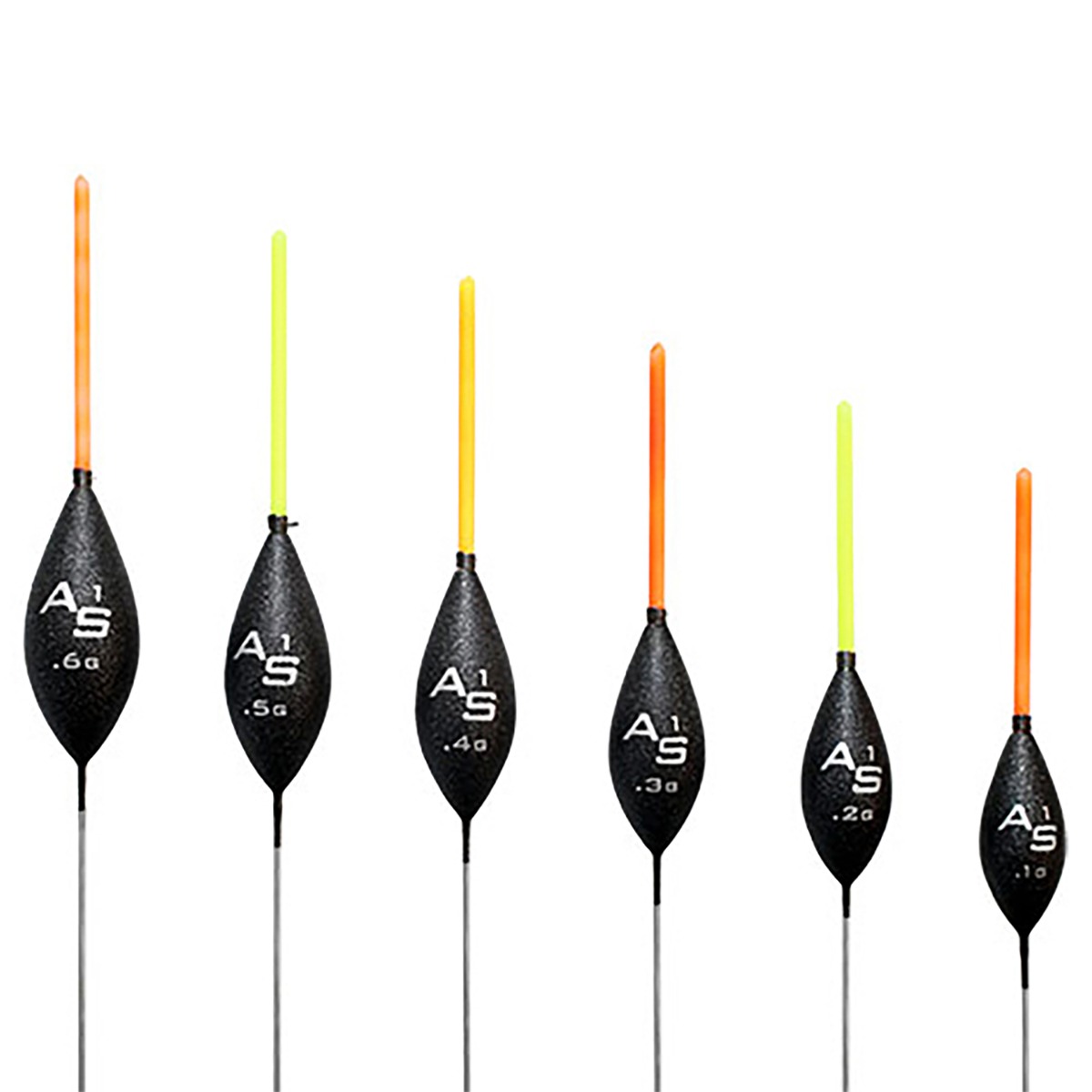 Drennan AS1 Fishing Pole Float Sizes Close Up
