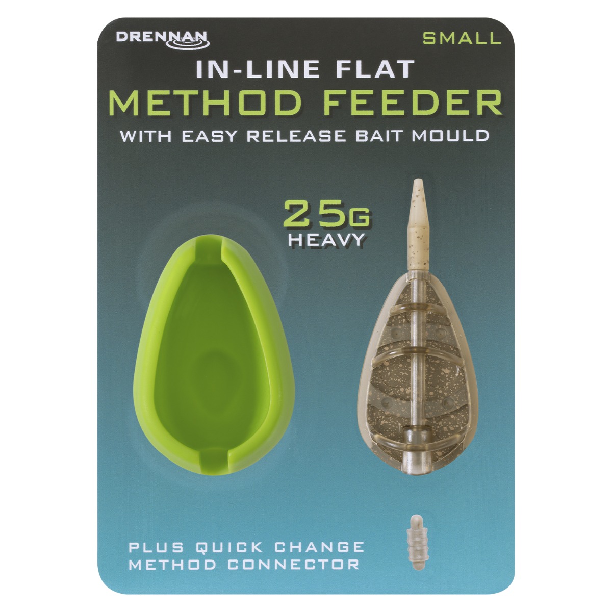 Drennan In Line Flat Method Fishing Feeder With Mould 25g Heavy 1