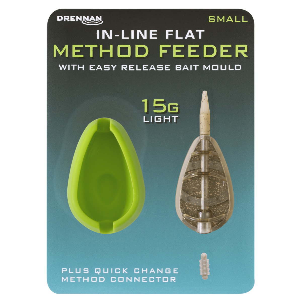 Drennan In Line Flat Method Fishing Feeder With Mould 15g Light 1