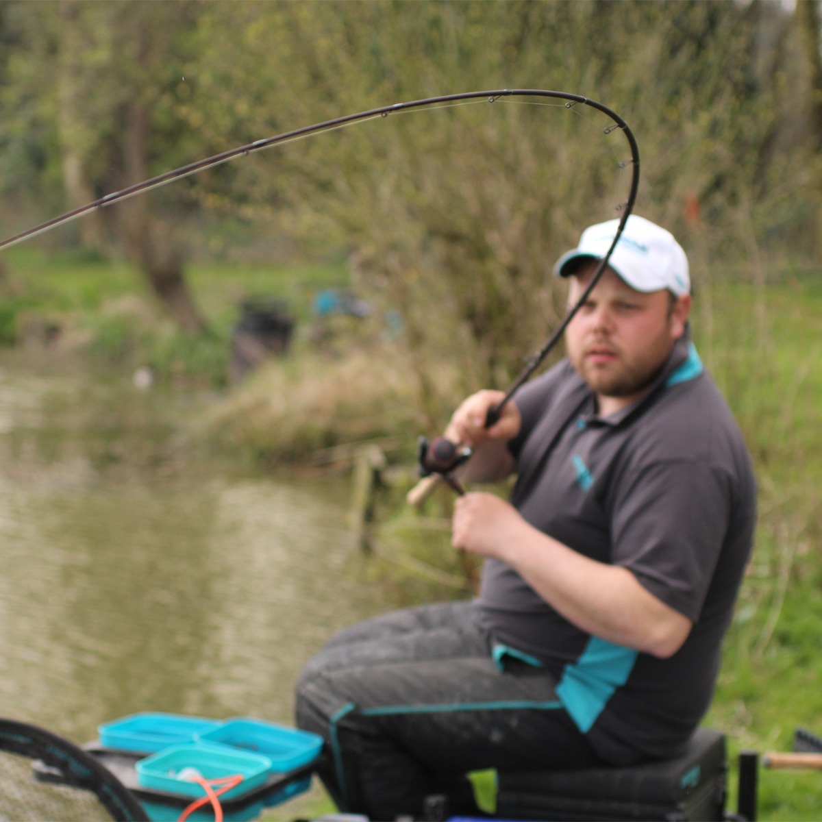 Drennan Red Range 10ft Pellet Waggler Fishing Rod In Use 1